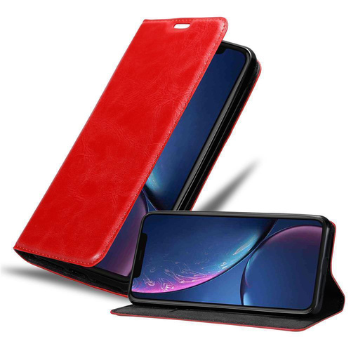 Cadorabo Hülle für Apple iPhone 11 PRO MAX Schutz Hülle in Rot Handyhülle Etui Case Cover Magnetverschluss
