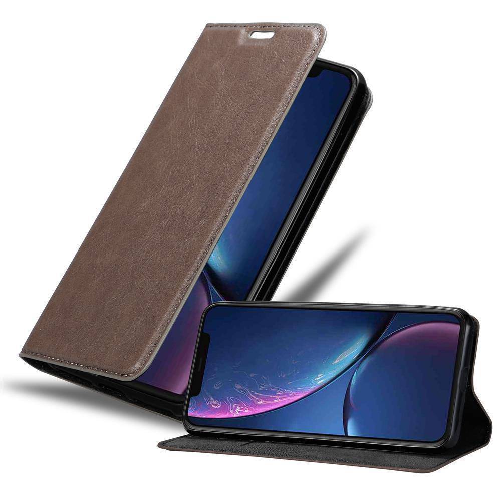Cadorabo Hülle für Apple iPhone 11 PRO MAX Schutz Hülle in Braun Handyhülle Etui Case Cover Magnetverschluss