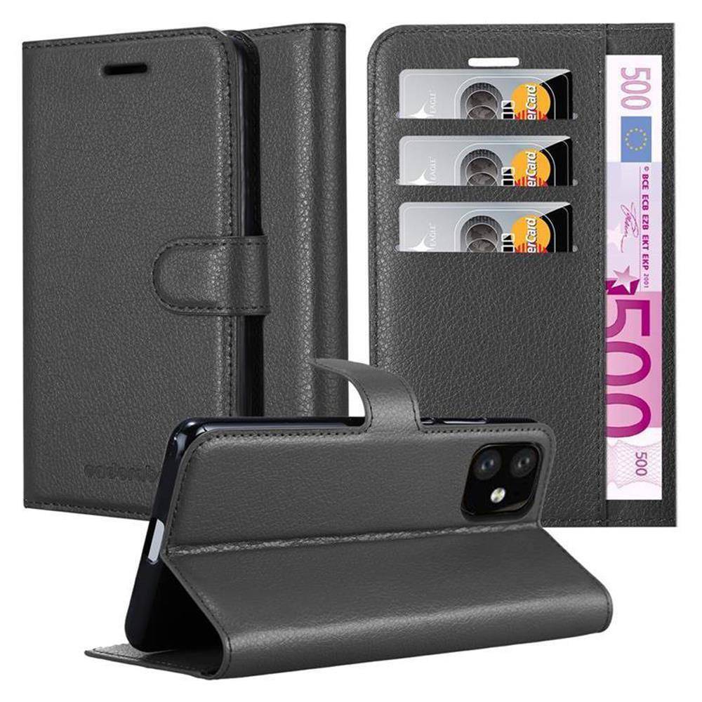 Cadorabo Hülle für Apple iPhone 11 Schutz Hülle in Schwarz Handyhülle Etui Case Cover Magnetverschluss