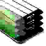Cadorabo 3x Vollbild Panzer Folie für Apple iPhone 6 / iPhone 6S Schutzfolie in Schwarz Tempered Display-Schutzglas