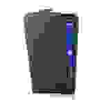 Cadorabo Hülle für Samsung Galaxy CORE 2 Schutzhülle in Schwarz Flip Handyhülle Case Cover Etui Kunstleder