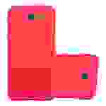 Cadorabo Schutzhülle für Samsung Galaxy J3 2017 US Version Hülle in Rot Handyhülle TPU Etui Cover Case