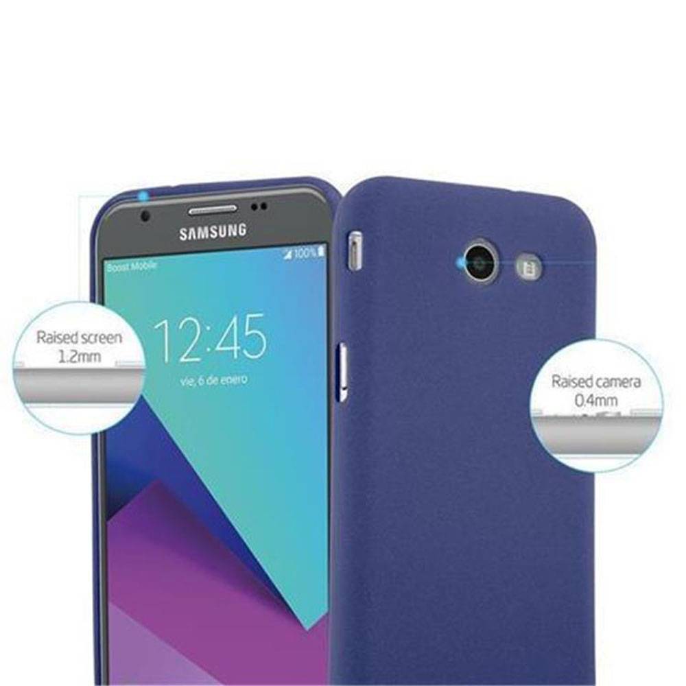 Cadorabo Schutzhülle für Samsung Galaxy J7 2017 US Version Hülle in Blau Handyhülle TPU Etui Cover Case