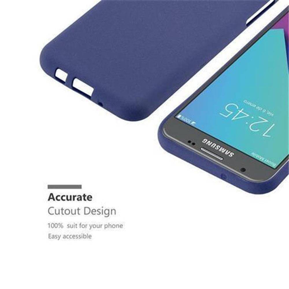 Cadorabo Schutzhülle für Samsung Galaxy J7 2017 US Version Hülle in Blau Handyhülle TPU Etui Cover Case