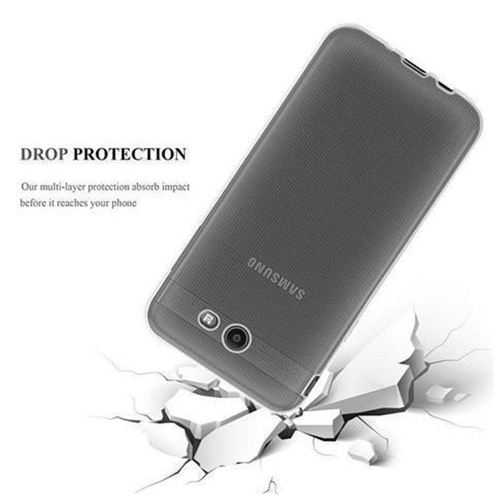 Cadorabo Hülle für Samsung Galaxy J7 2017 US Version Schutz Hülle in Transparent Schutzhülle TPU Silikon Cover Etui Case