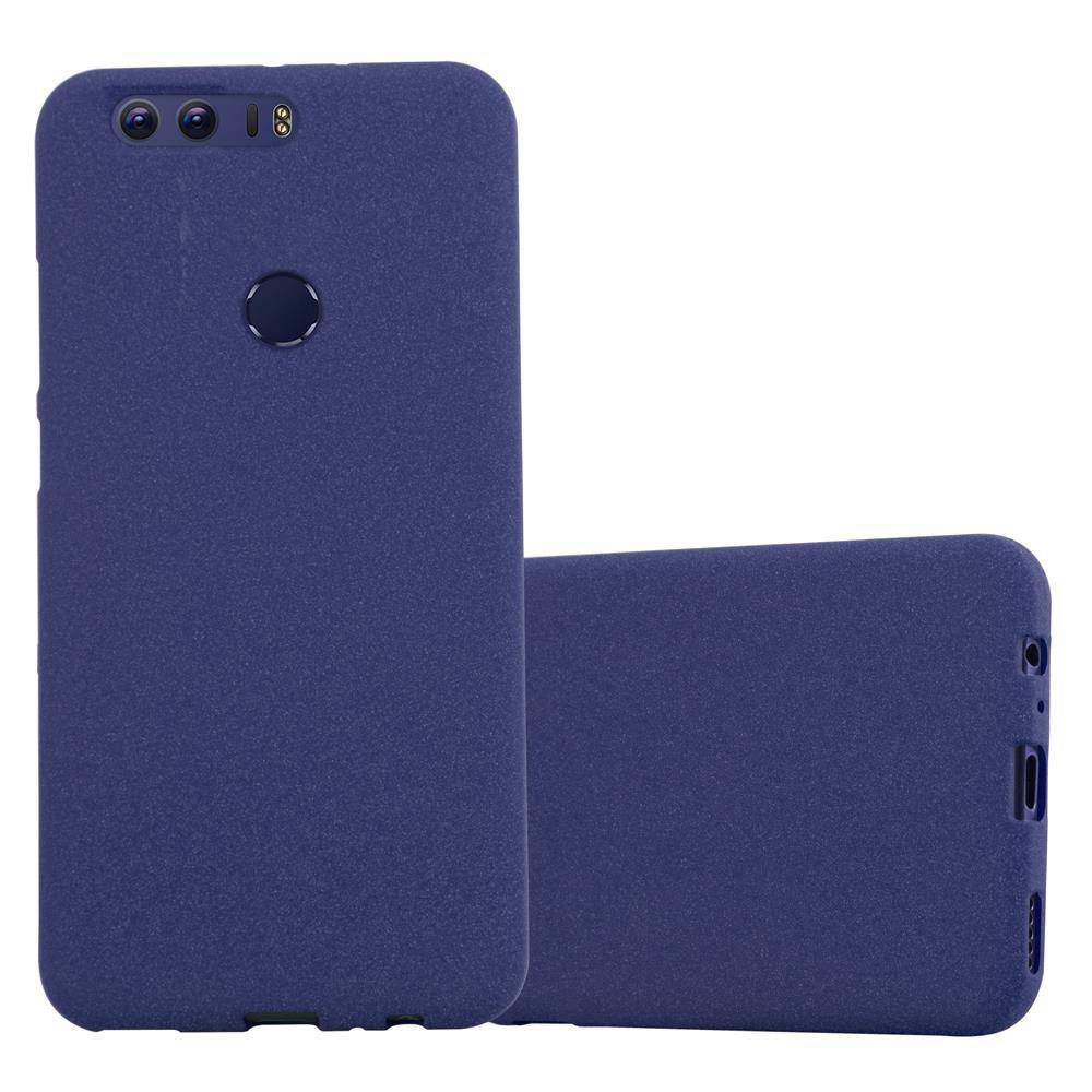 Cadorabo Schutzhülle für Honor 8 / 8 PREMIUM Hülle in Blau Handyhülle TPU Etui Cover Case