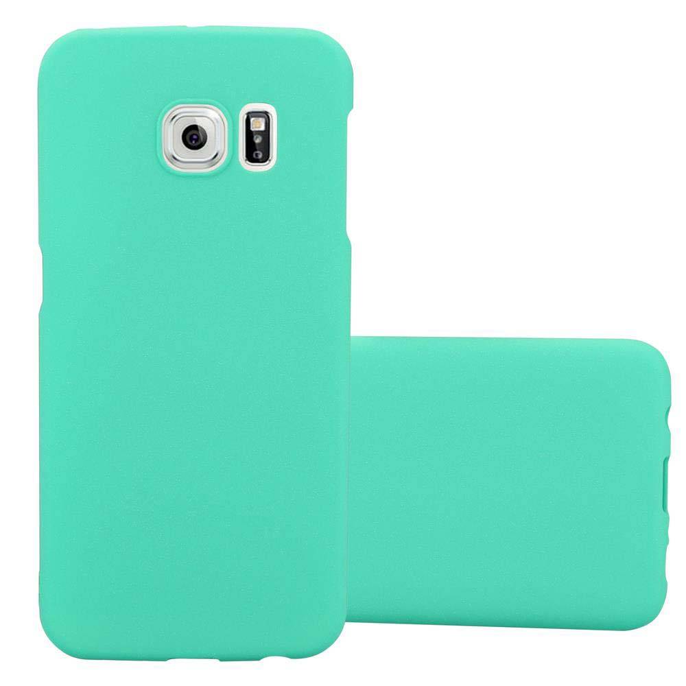 Cadorabo Schutzhülle für Samsung Galaxy S6 EDGE Hülle in Grün Etui Hard Case Handyhülle Cover