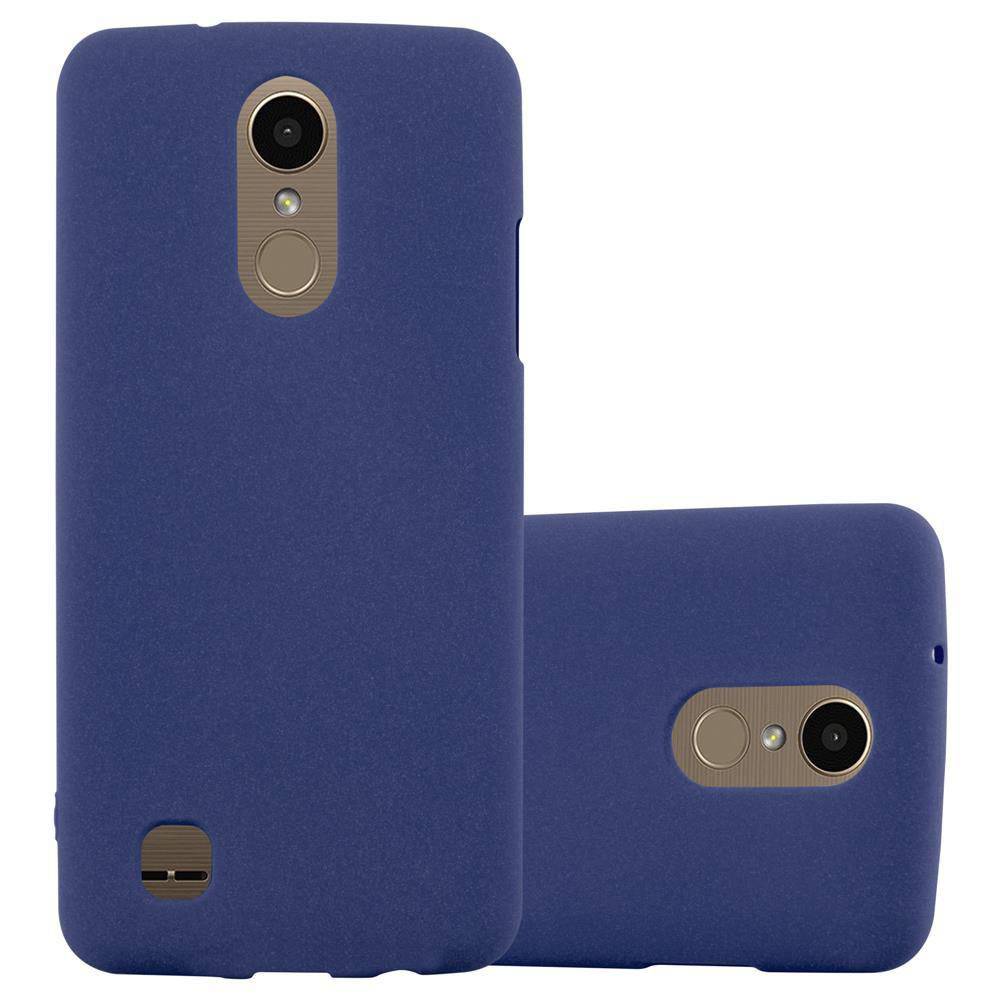 Cadorabo Schutzhülle für LG K10 2017 US Version Hülle in Blau Handyhülle TPU Etui Cover Case