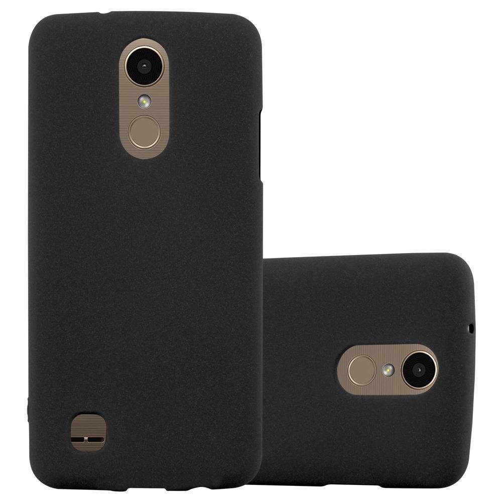 Cadorabo Schutzhülle für LG K10 2017 US Version Hülle in Schwarz Handyhülle TPU Etui Cover Case