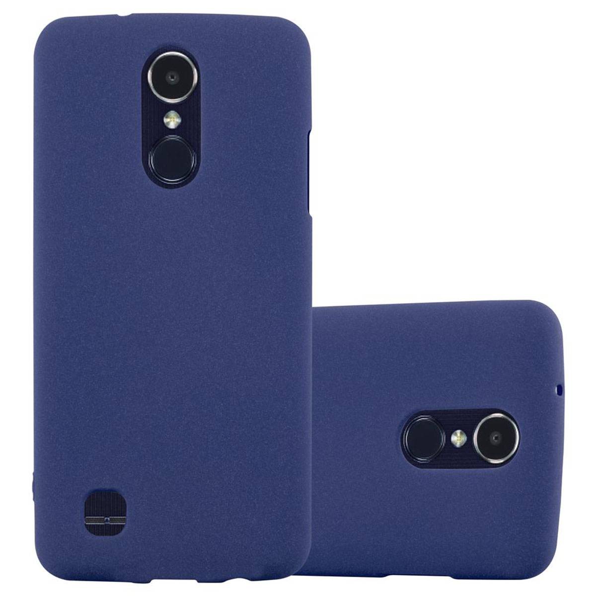Cadorabo Schutzhülle für LG K8 2017 US Version Hülle in Blau Handyhülle TPU Etui Cover Case