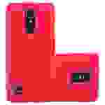 Cadorabo Schutzhülle für LG K8 2017 US Version Hülle in Rot Handyhülle TPU Etui Cover Case
