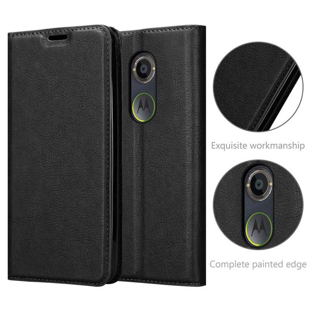 Cadorabo Hülle für Motorola MOTO X2 Schutz Hülle in Schwarz Handyhülle Etui Case Cover Magnetverschluss