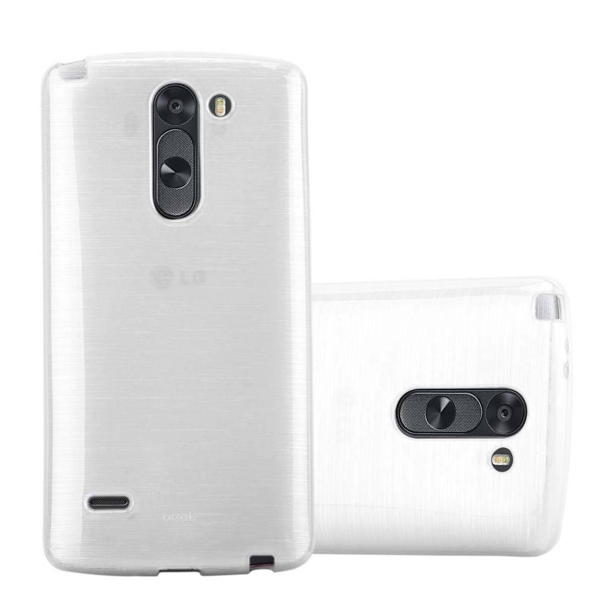 Cadorabo Hülle für LG G3 STYLUS Schutz Hülle in Silber Schutzhülle TPU Silikon Etui Case Cover