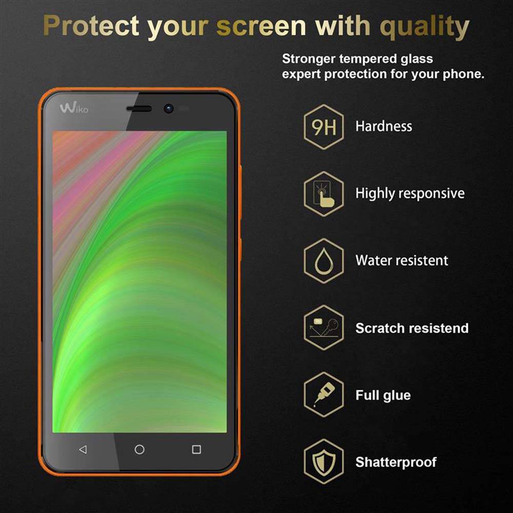 Cadorabo Panzer Folie für WIKO FREDDY Schutzfolie in Transparent Gehärtetes Tempered Display-Schutzglas