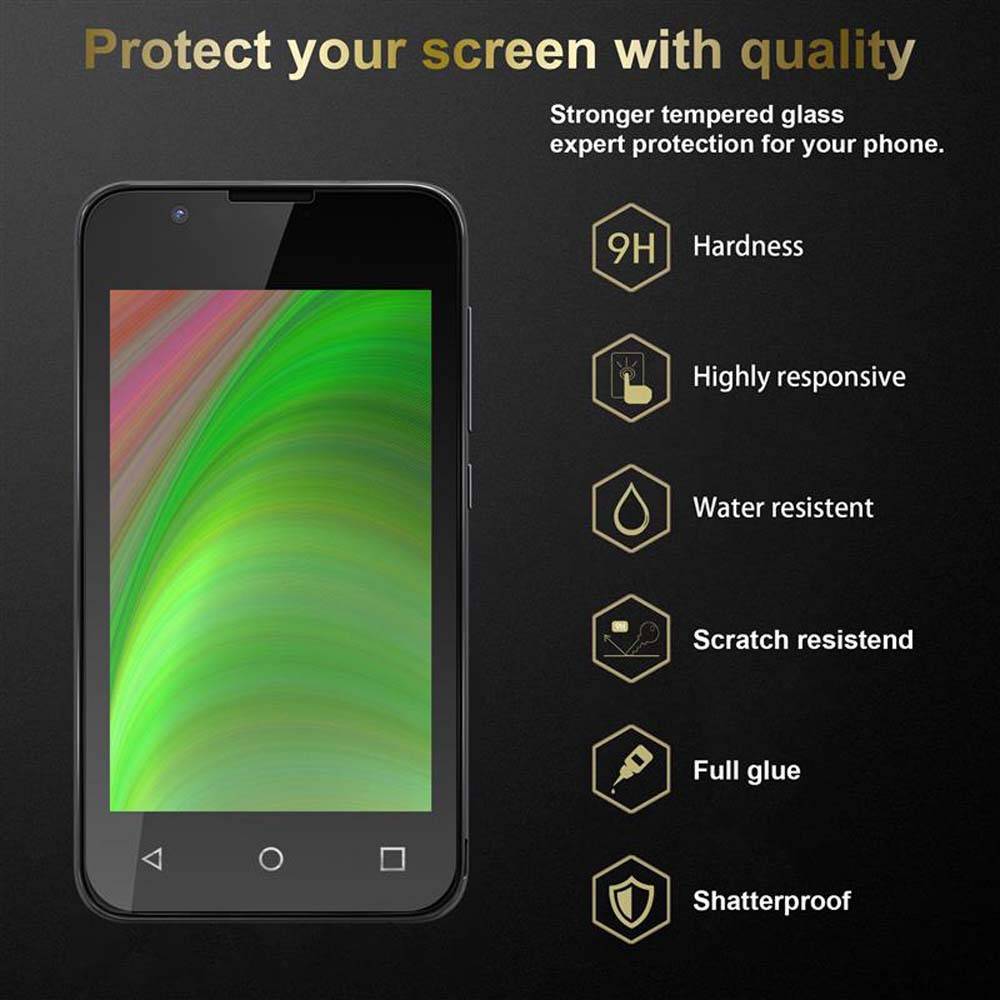Cadorabo Panzer Folie für WIKO SUNNY 2 Schutzfolie in Transparent Gehärtetes Tempered Display-Schutzglas