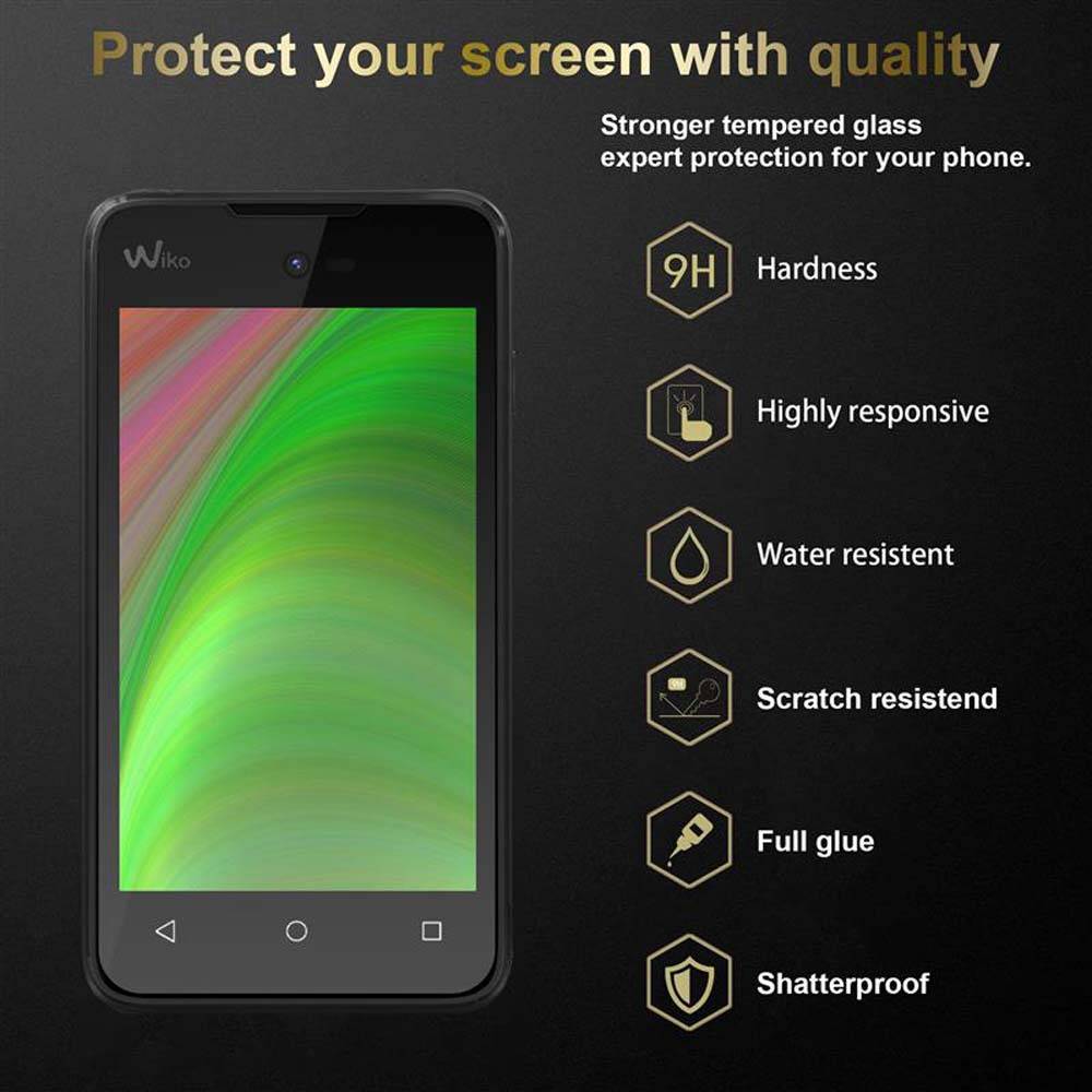 Cadorabo Panzer Folie für WIKO SUNNY Schutzfolie in Transparent Gehärtetes Tempered Display-Schutzglas