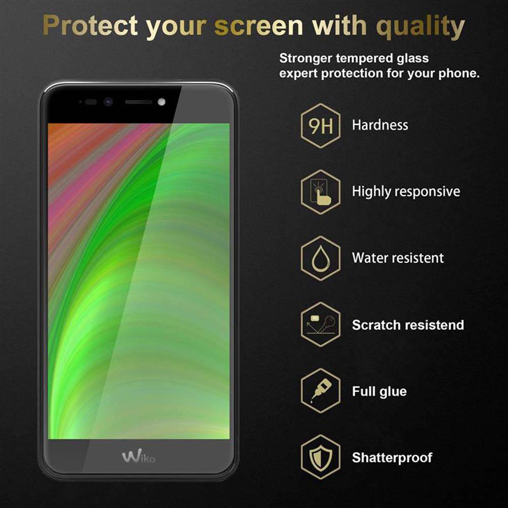 Cadorabo Panzer Folie für WIKO UPULSE LITE Schutzfolie in Transparent Gehärtetes Tempered Display-Schutzglas