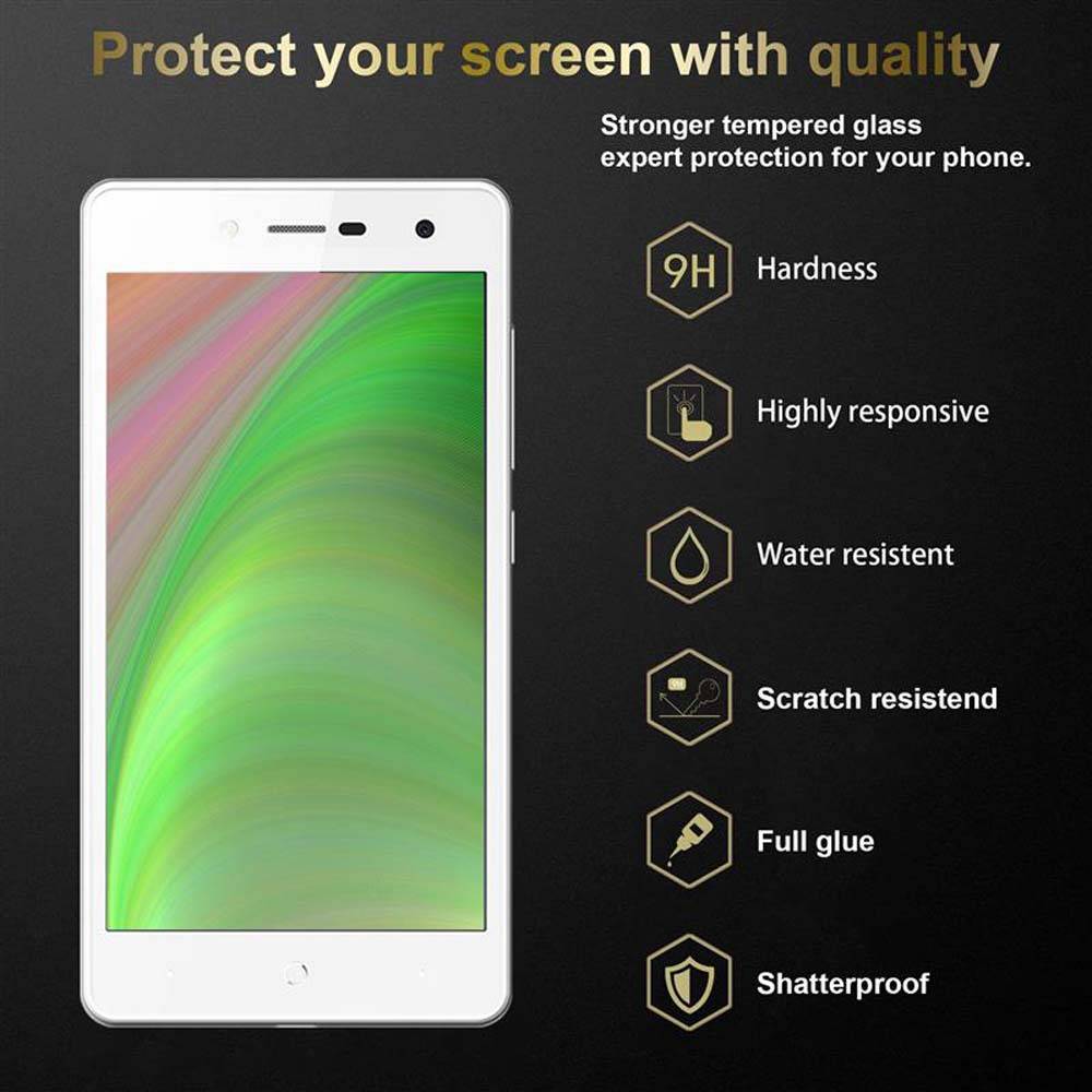 Cadorabo Panzer Folie für ZTE Blade L7 Schutzfolie in Transparent Gehärtetes Tempered Display-Schutzglas