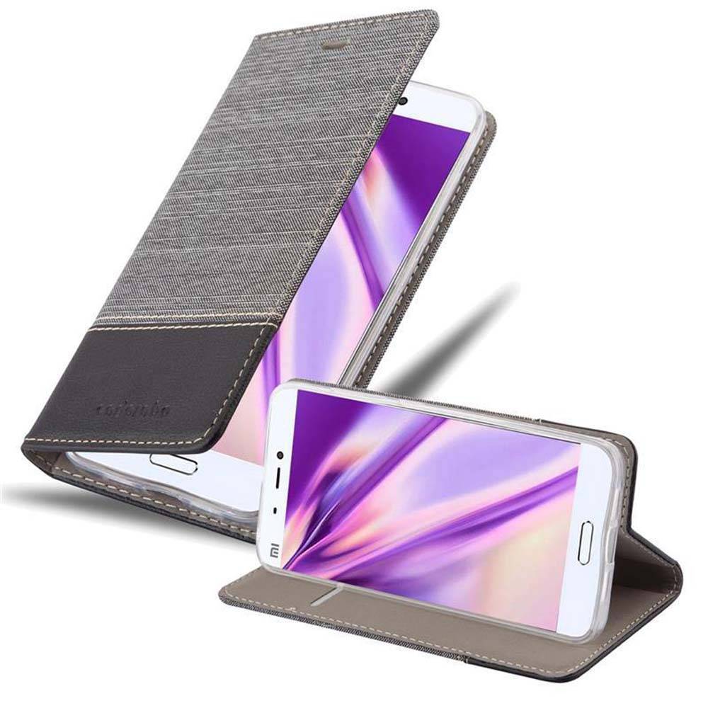 Cadorabo Hülle für Xiaomi Mi 5s Schutzhülle in Grau Handy Hülle Etui Book Case Cover