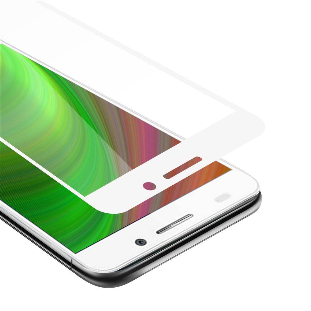 Cadorabo Panzerfolie für Honor 6A Schutzfolie in Schwarz Vollbild Folie Tempered Display Schutzglas