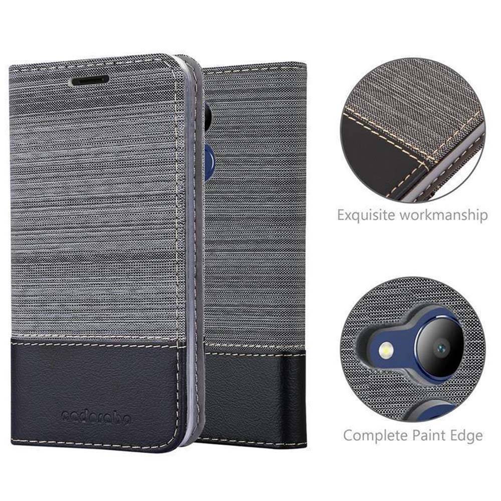Cadorabo Hülle für Honor V9 PLAY Schutzhülle in Grau Handy Hülle Etui Book Case Cover