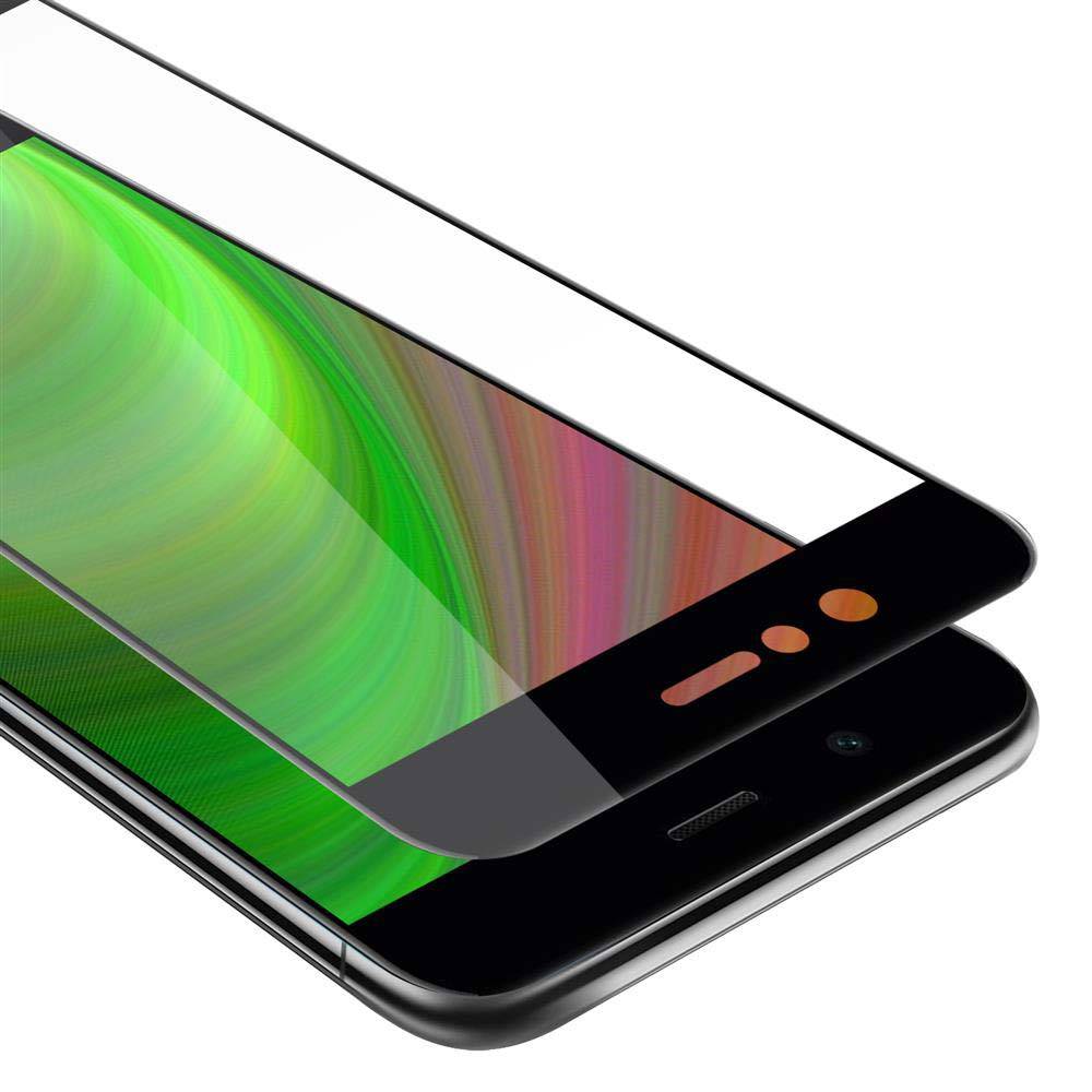 Cadorabo Panzerfolie für Huawei NOVA 2 Schutzfolie in Schwarz Vollbild Folie Tempered Display Schutzglas