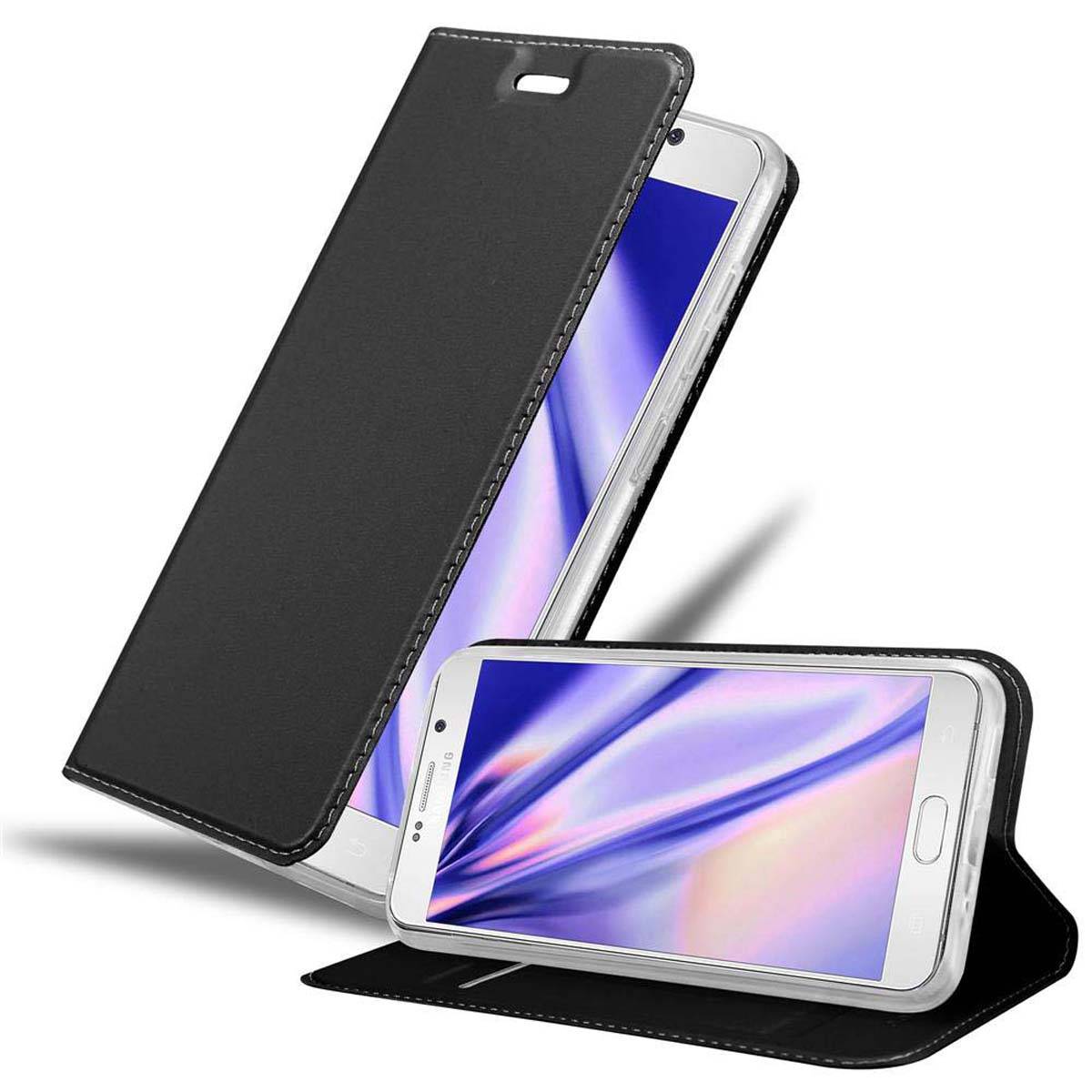 Cadorabo Handyhülle für Samsung Galaxy NOTE 5 Schutz Hülle in Schwarz Cover Etui Book Case Booklet