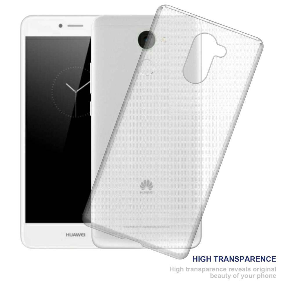 Cadorabo Hülle für Huawei Enjoy 7 PLUS Schutz Hülle in Transparent Schutzhülle TPU Silikon Cover Etui Case