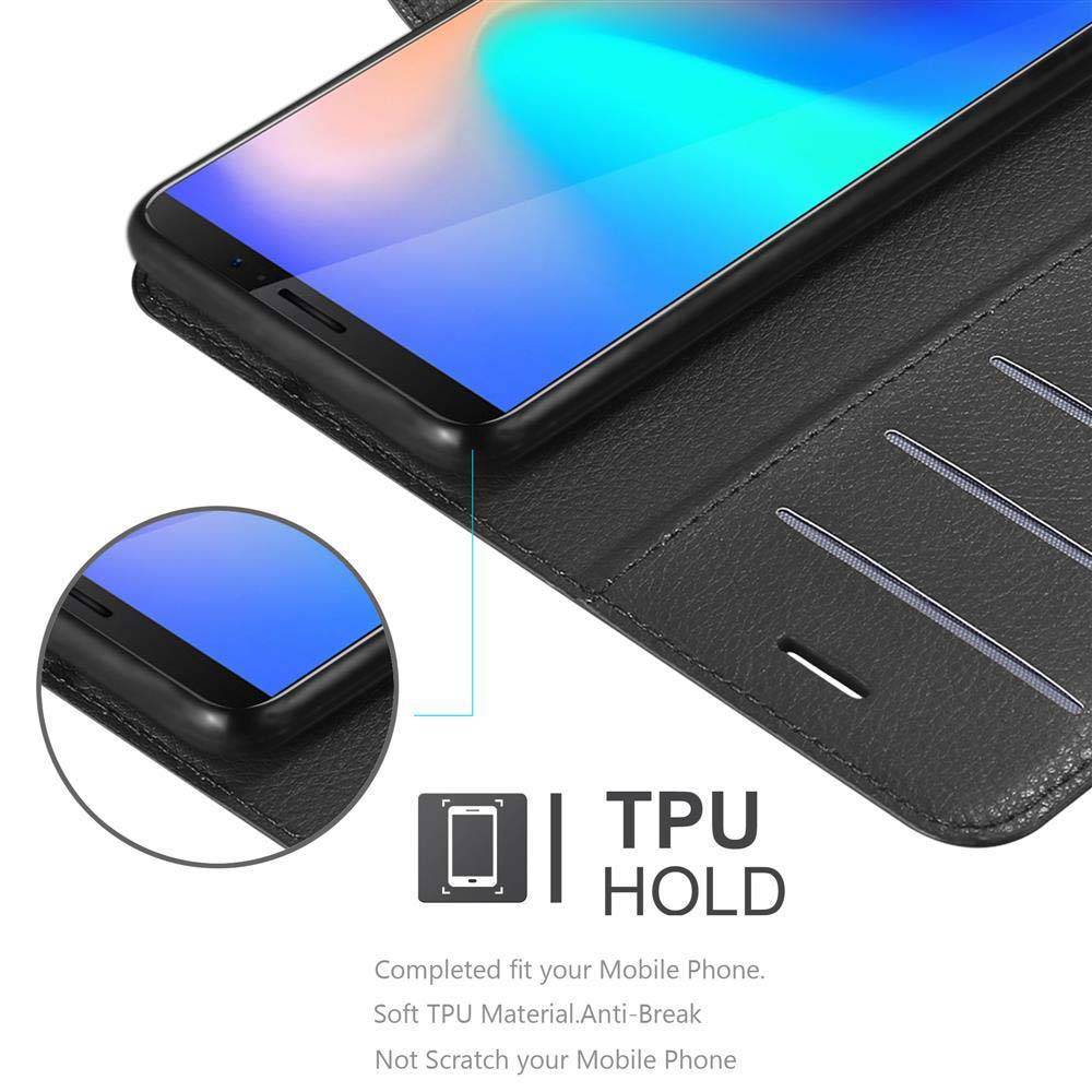 Cadorabo Hülle für Cubot J3 PRO Schutz Hülle in Schwarz Handyhülle Etui Case Cover Magnetverschluss