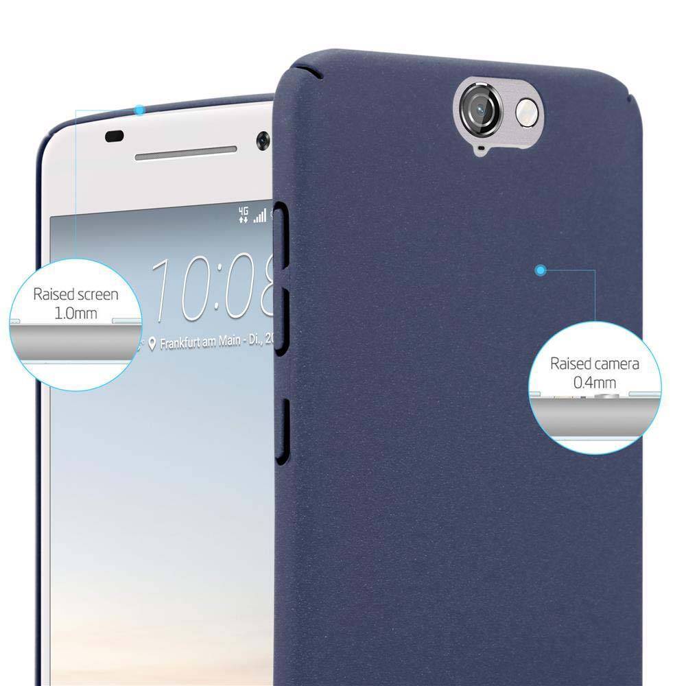 Cadorabo Schutzhülle für HTC ONE A9 Hülle in Blau Etui Hard Case Handyhülle Cover