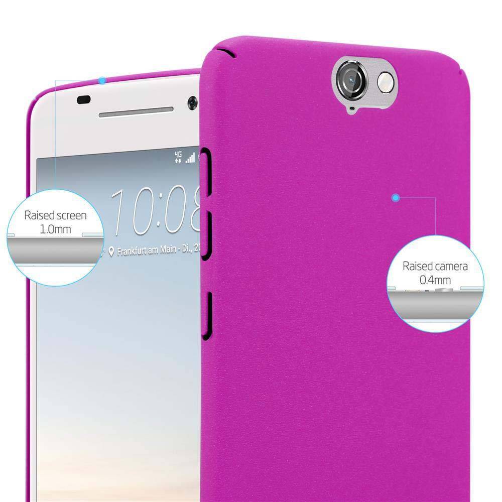 Cadorabo Schutzhülle für HTC ONE A9 Hülle in Pink Etui Hard Case Handyhülle Cover