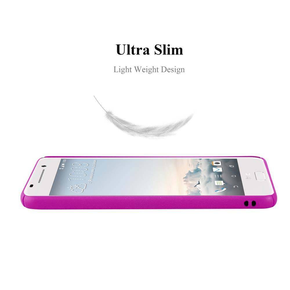Cadorabo Schutzhülle für HTC ONE A9 Hülle in Pink Etui Hard Case Handyhülle Cover