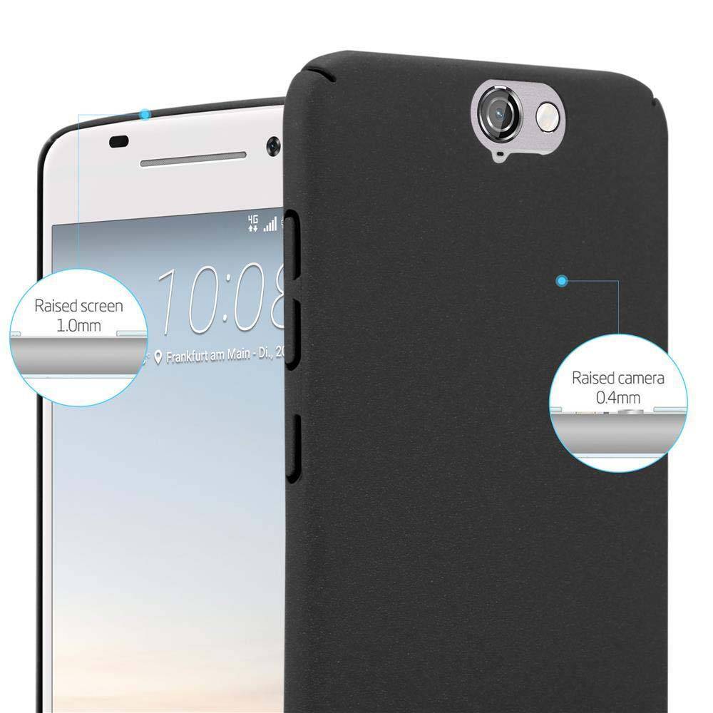 Cadorabo Schutzhülle für HTC ONE A9 Hülle in Schwarz Etui Hard Case Handyhülle Cover