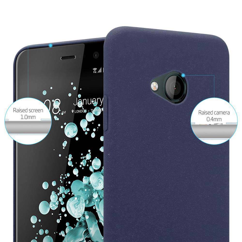 Cadorabo Schutzhülle für HTC U PLAY Hülle in Blau Etui Hard Case Handyhülle Cover