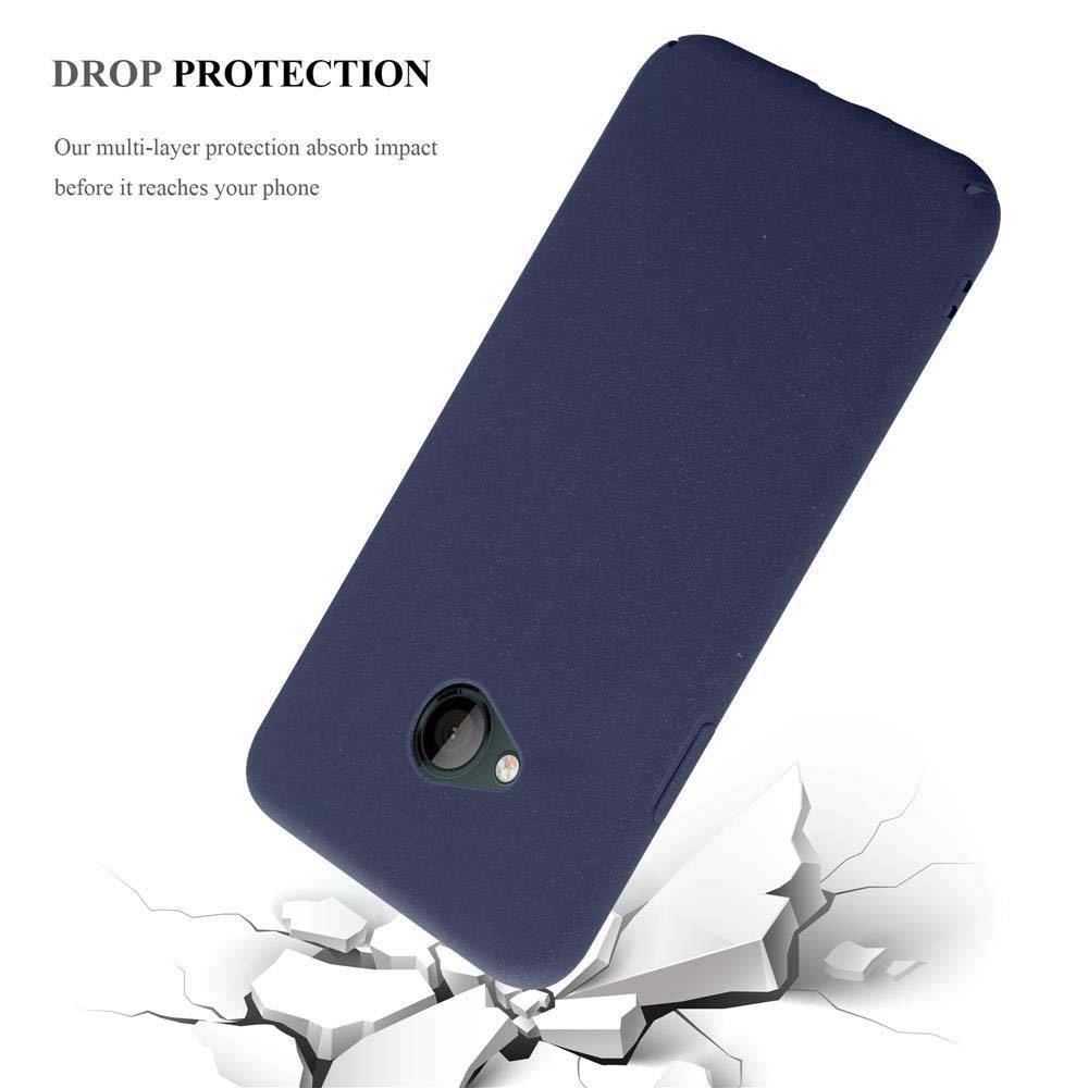 Cadorabo Schutzhülle für HTC U PLAY Hülle in Blau Etui Hard Case Handyhülle Cover
