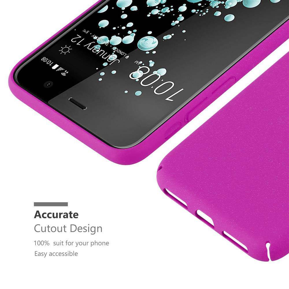 Cadorabo Schutzhülle für HTC U PLAY Hülle in Pink Etui Hard Case Handyhülle Cover