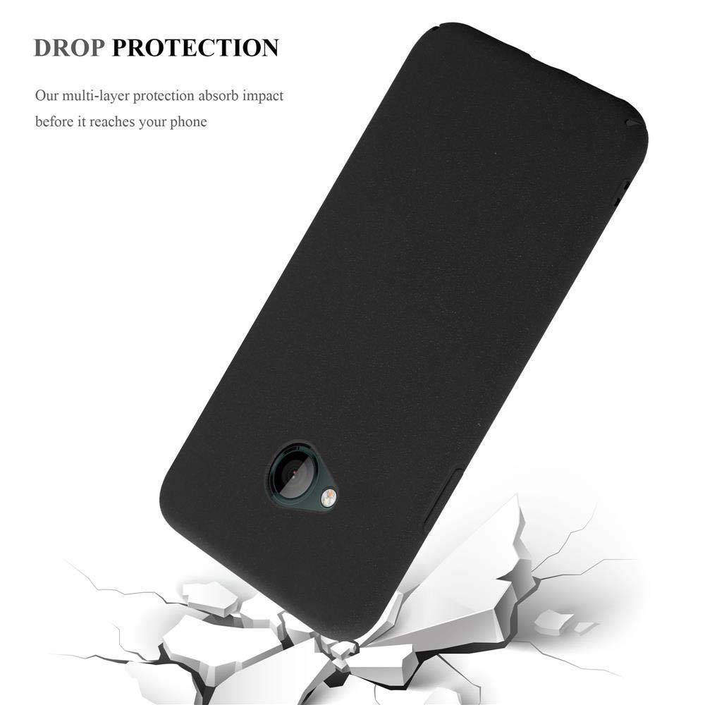 Cadorabo Schutzhülle für HTC U PLAY Hülle in Schwarz Etui Hard Case Handyhülle Cover