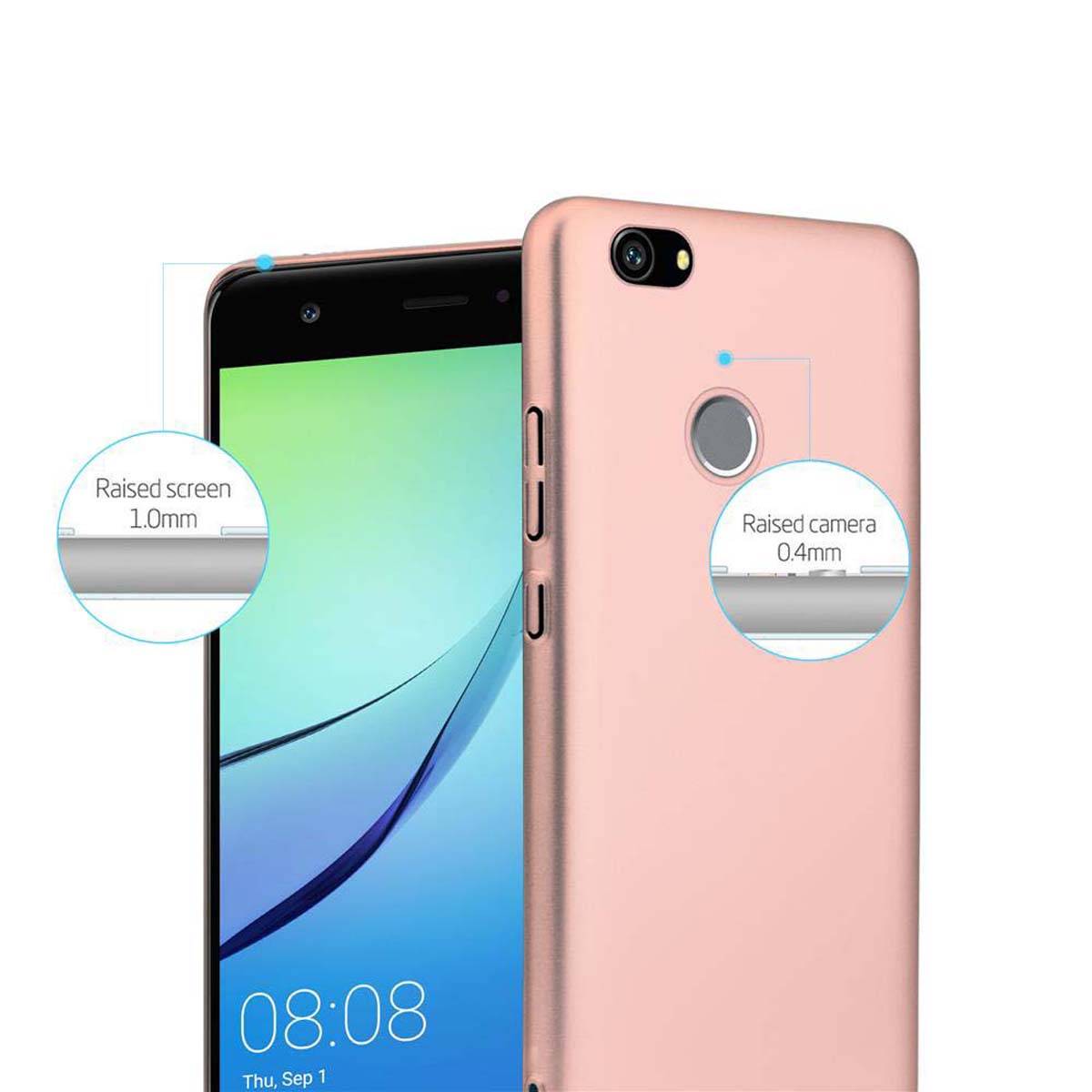 Cadorabo Hülle für Huawei NOVA Schutzhülle in Rosa Hard Case Handy Hülle Etui