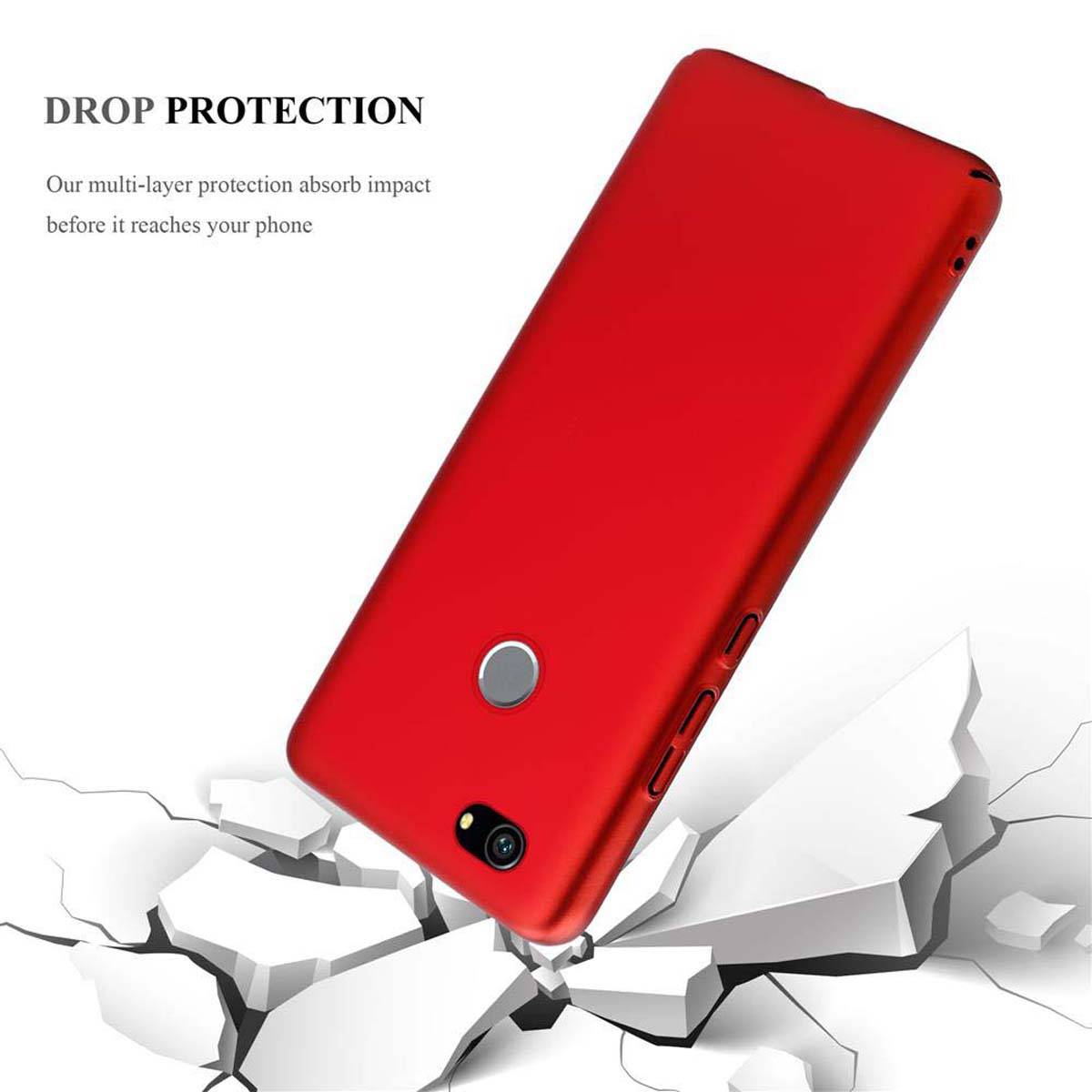 Cadorabo Hülle für Huawei NOVA Schutzhülle in Rot Hard Case Handy Hülle Etui
