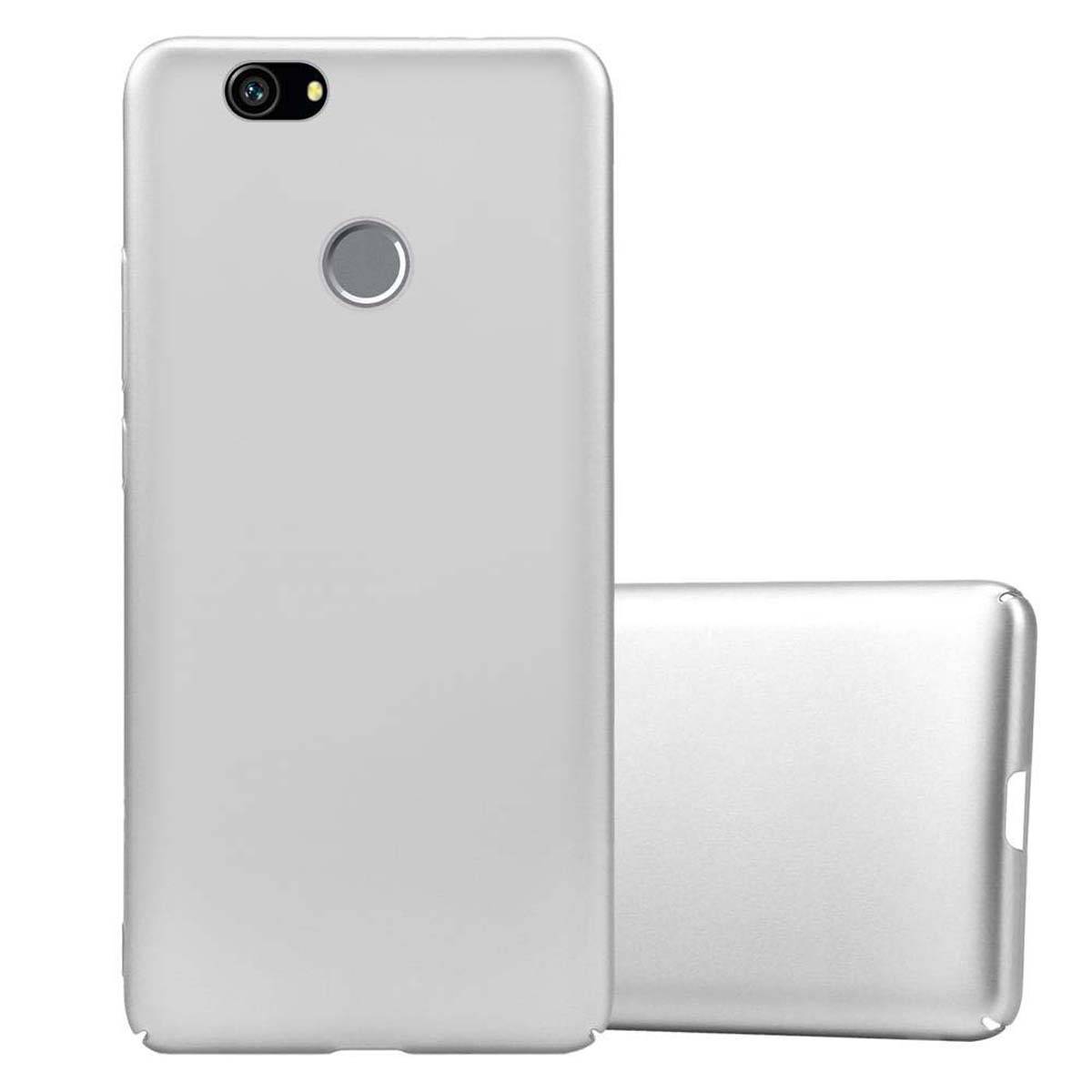 Cadorabo Hülle für Huawei NOVA Schutzhülle in Silber Hard Case Handy Hülle Etui