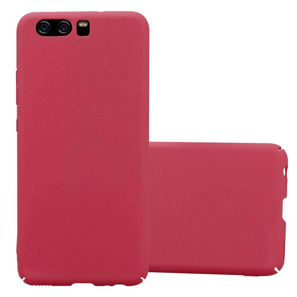 Cadorabo Schutzhülle für Huawei P10 Hülle in Rot Etui Hard Case Handyhülle Cover