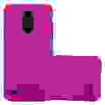Cadorabo Schutzhülle für LG K10 2017 Hülle in Pink Etui Hard Case Handyhülle Cover