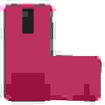 Cadorabo Schutzhülle für LG K8 2016 Hülle in Rot Etui Hard Case Handyhülle Cover