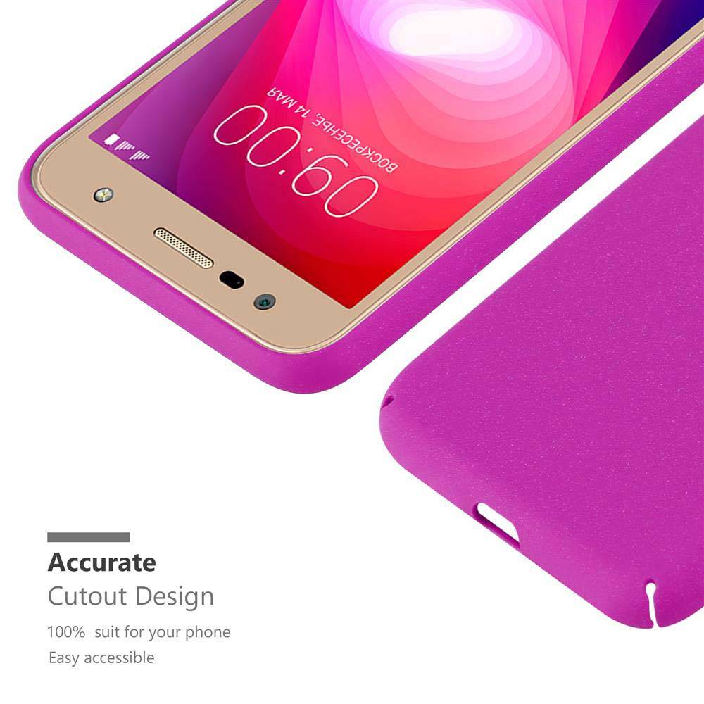 Cadorabo Schutzhülle für LG X POWER 2 Hülle in Pink Etui Hard Case Handyhülle Cover