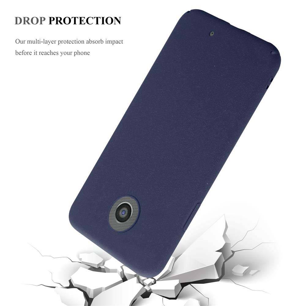 Cadorabo Schutzhülle für Motorola MOTO G2 Hülle in Blau Etui Hard Case Handyhülle Cover