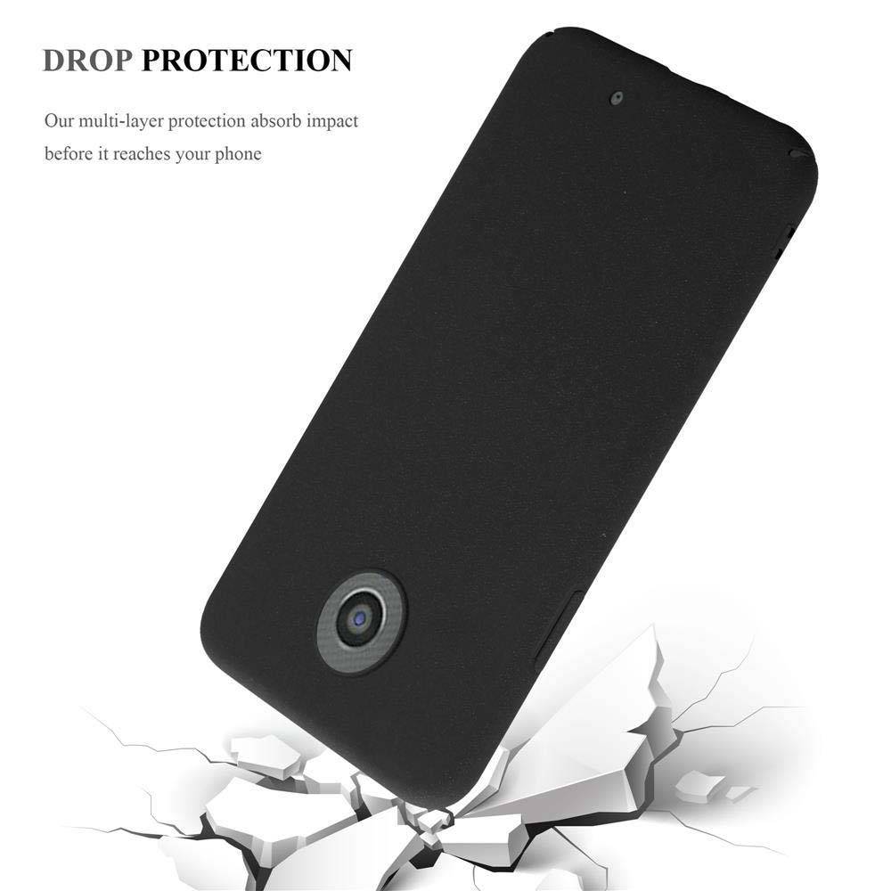 Cadorabo Schutzhülle für Motorola MOTO G2 Hülle in Schwarz Etui Hard Case Handyhülle Cover