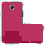 Cadorabo Schutzhülle für Motorola Google NEXUS 6 Hülle in Rot Etui Hard Case Handyhülle Cover
