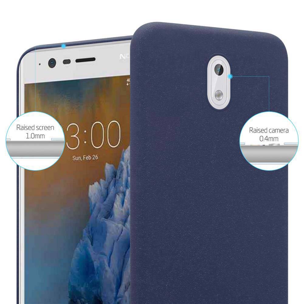 Cadorabo Schutzhülle für Nokia 3 2017 Hülle in Blau Etui Hard Case Handyhülle Cover
