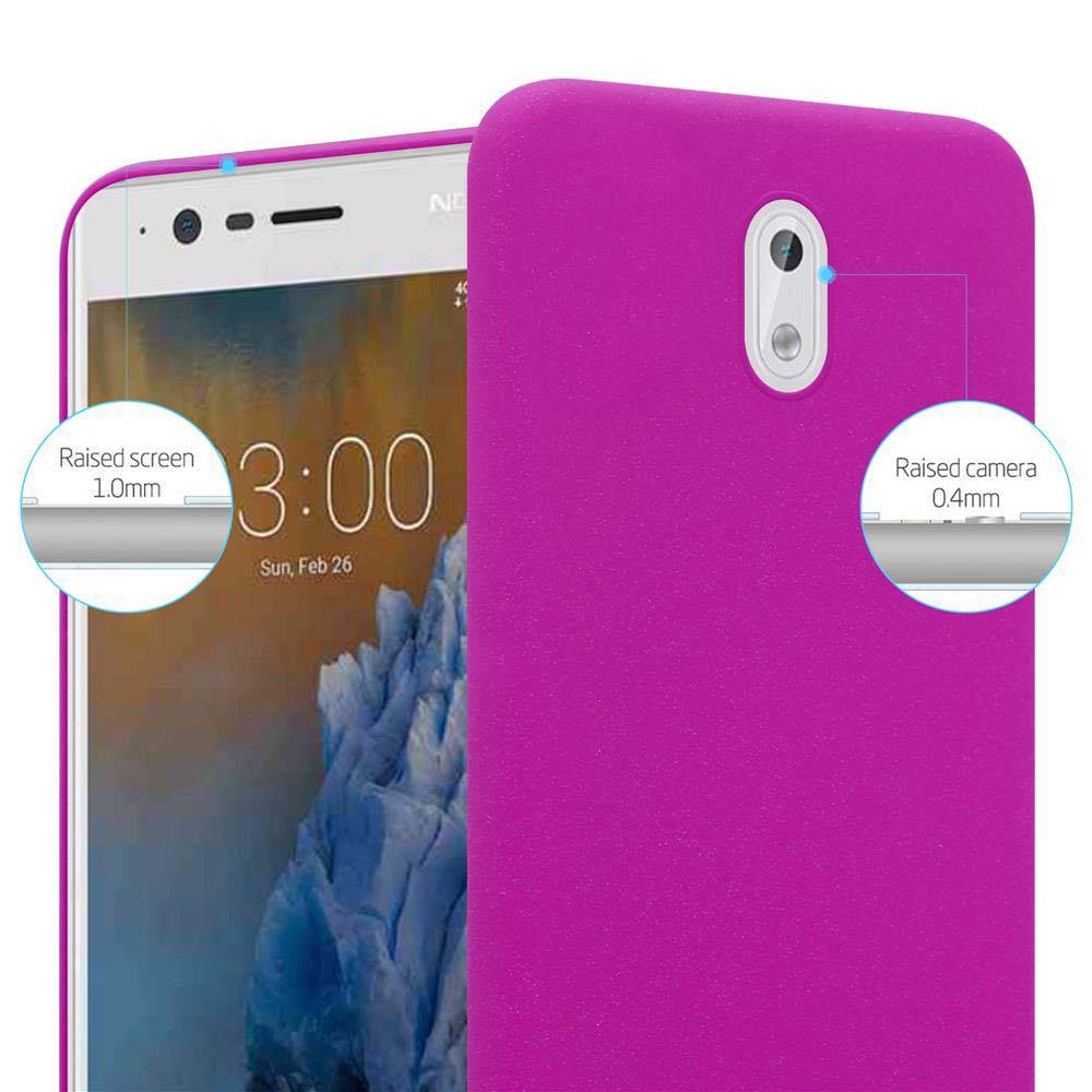 Cadorabo Schutzhülle für Nokia 3 2017 Hülle in Pink Etui Hard Case Handyhülle Cover