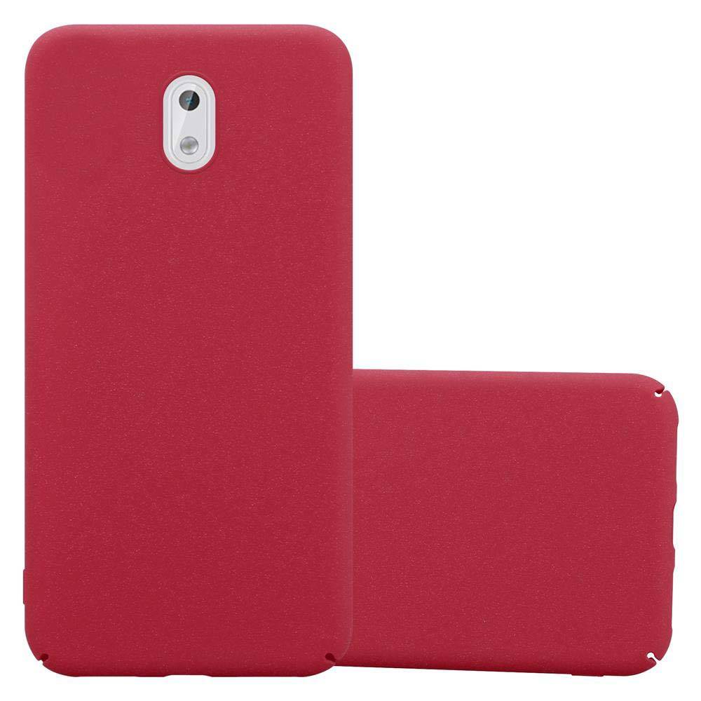 Cadorabo Schutzhülle für Nokia 3 2017 Hülle in Rot Etui Hard Case Handyhülle Cover